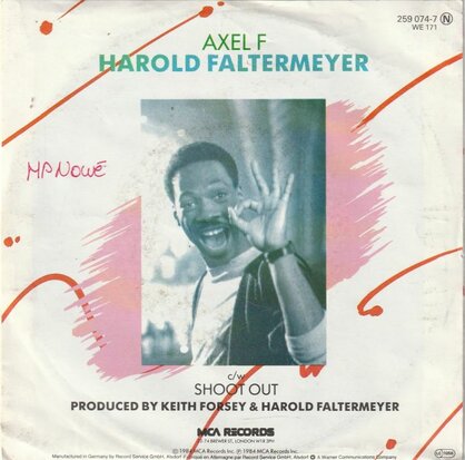 Harold Faltermeyer - Axel F + Shoot out (Vinylsingle)