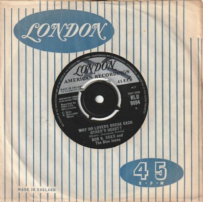 Bob B. Soxx - Why Do Lover's Break Each Other's Heart + Dr. Kaplan's Office (Vinylsingle)