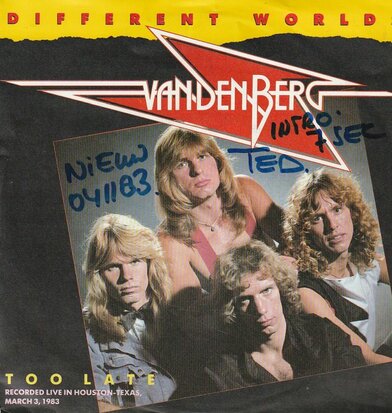 Vandenberg - Different worlds + Too late (live) (Vinylsingle)