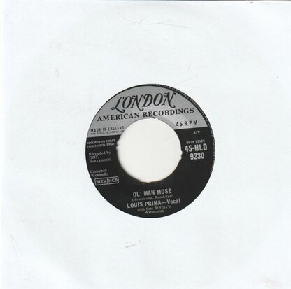 Louis Prima - Ol' Man Mose + Wonderland By Night (Vinylsingle)