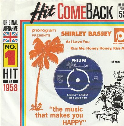 Shirley Bassey - As I Love You + Kiss Me, Honey Honey, Kiss Me (Vinylsingle)