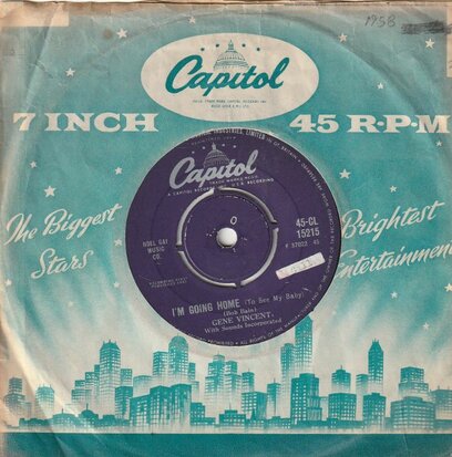 Gene Vincent - I'm going home + Love of a man (Vinylsingle)