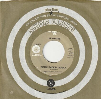 Al Dexter - Pistol Packin' Mama + Rosalita (Vinylsingle)