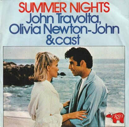 John Travolta & Olivia Newton John - Summer nights + Rock 'n' roll party queen (Vinylsingle)