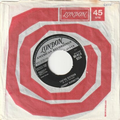 Johnny Burnette - I Beg Your Pardon + I Love My baby (Vinylsingle)