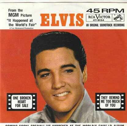 Elvis Presley - Way down + Pledging my love (Vinylsingle)