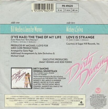 Bill Medley / Mickey & Sylvia - The time of my life + Love is strange (Vinylsingle)