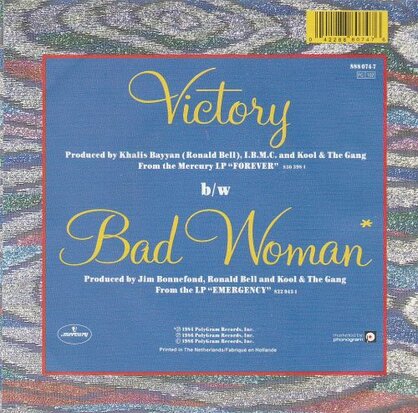 Kool & the Gang - Victory + Bad woman (Vinylsingle)