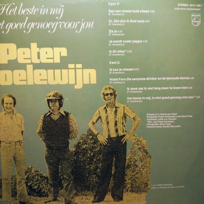 Peter Koelewijn - Het Beste In Mij Is Niet Goed Genoeg Voor Jou (Vinyl LP)