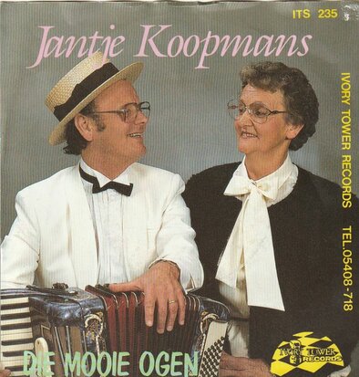 Jantje Koopmans - Die mooie ogen + In de hemel (Vinylsingle)