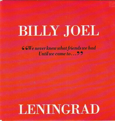 Billy Joel - Leningrad + The times they are changin' (live) (Vinylsingle)