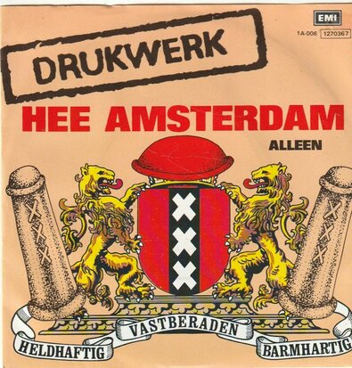 Drukwerk - Hee Amsterdam + Alleen (Vinylsingle)