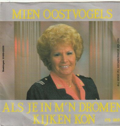 Mien Oostvogels - Als je in m'n dromen kijken kon + Kom terug bij mij (Vinylsingle)