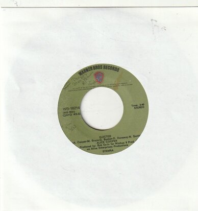 Alice Cooper - Elected + Luney Tune (Vinylsingle)