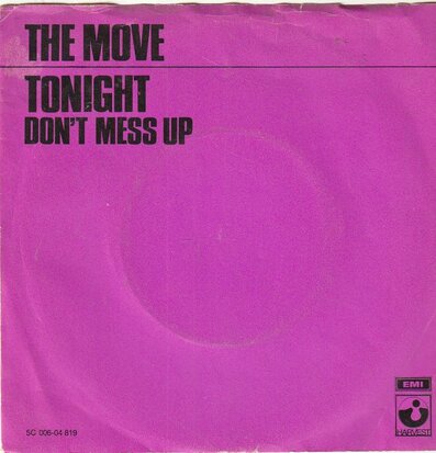 The Move - Tonight + Don't mess up (Vinylsingle)