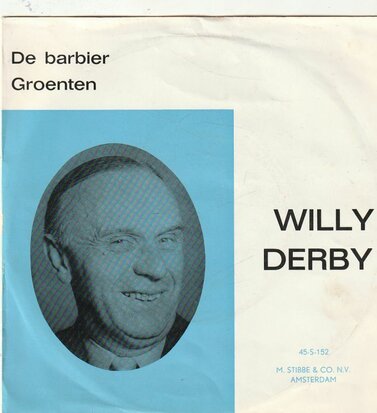 Willy Derby - De Barbier + Groenten (Vinylsingle)