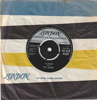 Pat Boone - Alabam + Dear John (Vinylsingle)