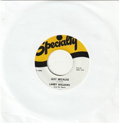 Larry Williams - Let Me Tell You, Baby + Just Because (Vinylsingle)