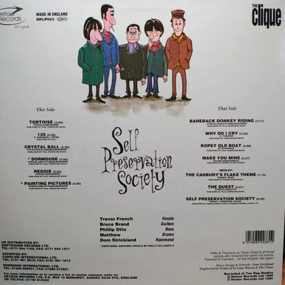 The Clique - Self Preservation Society (Vinyl LP)