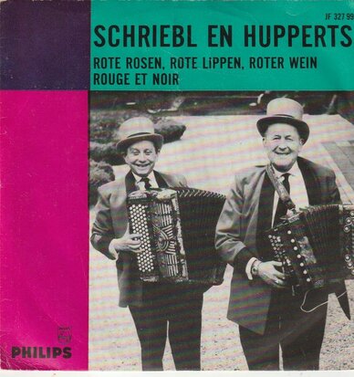 Schriebl en Huppets - Rote rosen rote lippen roter wein + Roude et noir (Vinylsingle)