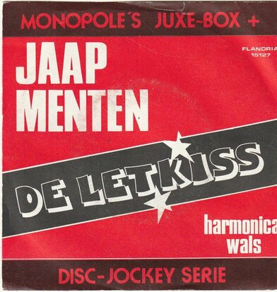 Jaap Menten - De letkiss + Harmonica wals (Vinylsingle)