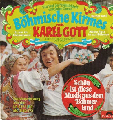 Karel Gott - Bohmische kirmis polka medley + Du schwarzer zigeuner (Vinylsingle)