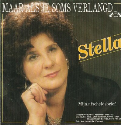 Stella - Maar als je soms verlangt + Mijn afscheidsbrief (Vinylsingle)