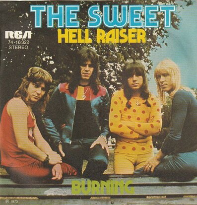 Sweet - Hell raiser + Burning (Vinylsingle)