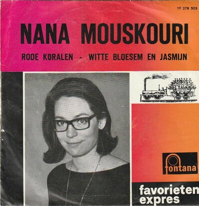 Nana Mouskouri - Rode Koralen + Witte bloesem en jasmijn (Vinylsingle)