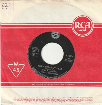 John D. Loudermilk - The Guitar Player + Bad News (Vinylsingle)