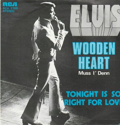 Elvis Presley - Wooden heart + Tonight's all right for love (Vinylsingle)