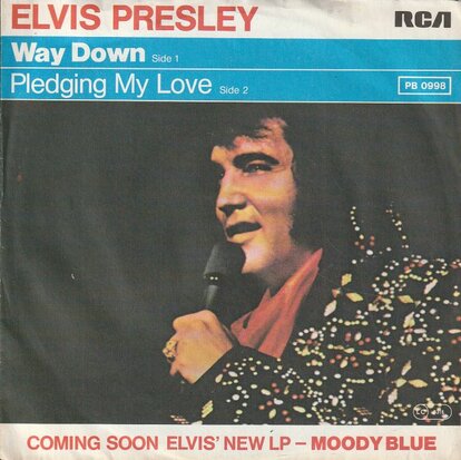 Elvis Presley - Way down + Pledging my love (Vinylsingle)