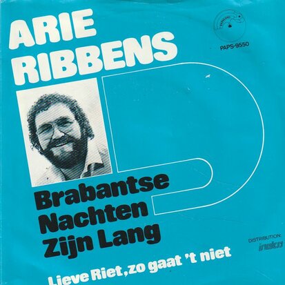 Arie Ribbens - Brabantse nachten zijn lang + Lieve Riet zo gaat het niet (Vinylsingle)