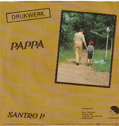 Drukwerk - Pappa + Santro P. (Vinylsingle)