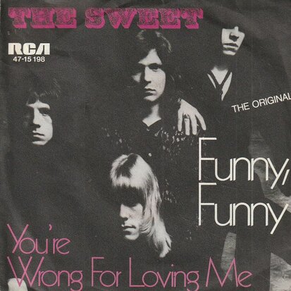 Sweet - Funny funny + You're wrong for loving me (Vinylsingle)