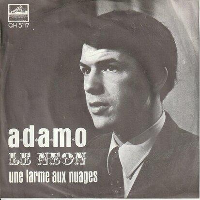 Adamo - Le neon + Une larme aux nuages (Vinylsingle)