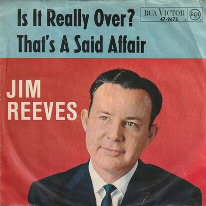 Jim Reeves - Is it really over? + That's a sad affair (Vinylsingle)