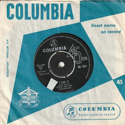 Gerry & the Pacemakers - I like it + It's happening to me (Vinylsingle)