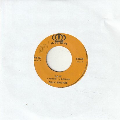 Billy Sha-Rae - Do It + I Found The One (Vinylsingle)