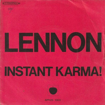 John Lennon - Instant karma + Oh my love (Vinylsingle)