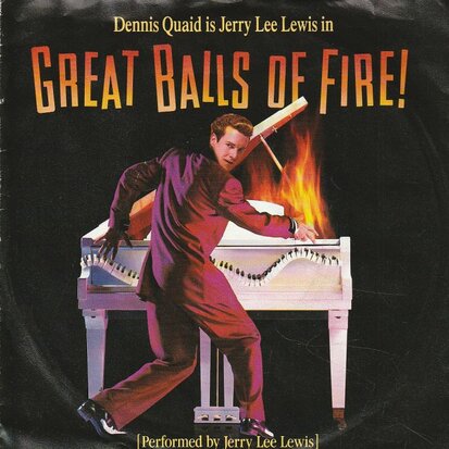 Jerry Lee Lewis - Great balls of fire (movie-version) + Breathless (Vinylsingle)