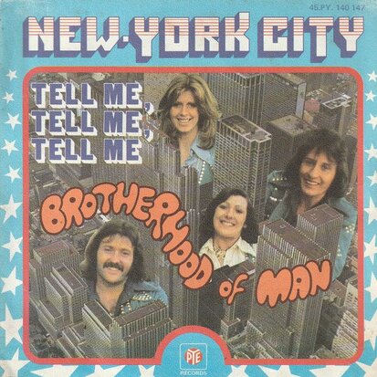 Brotherhood of Man - New York City + Tell me, tell me (Vinylsingle)