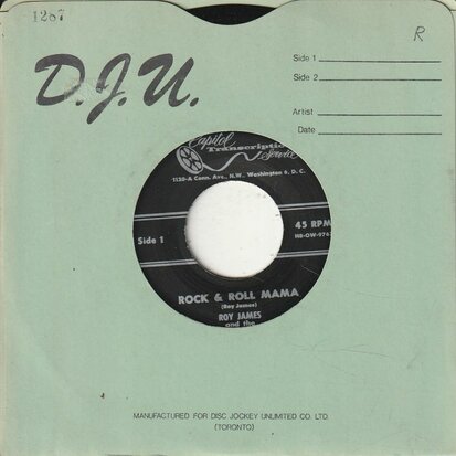 Roy James - Rock & Roll Mama + I'll Always Be Happy (Vinylsingle)