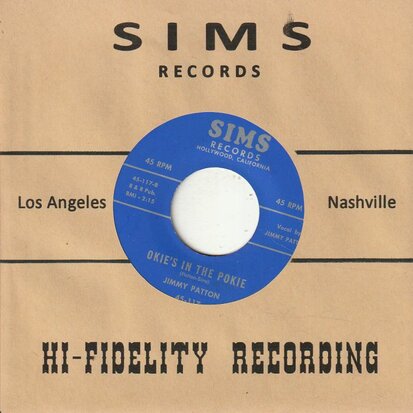 Jimmy Patton - Lonely Night + Okie's In The Pokie (Vinylsingle)