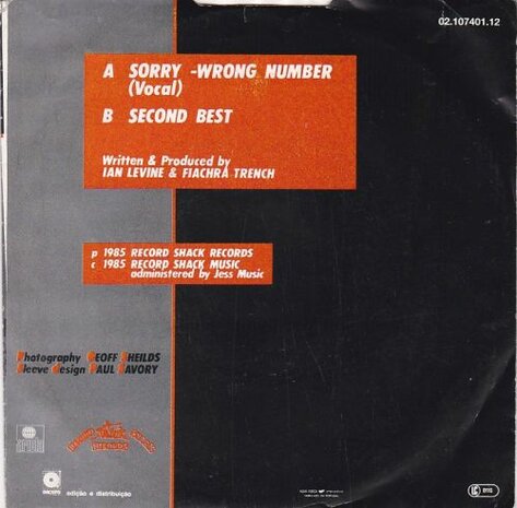 Evelyn Thomas - Sorry, Wrong Number + Second Best (Vinylsingle)