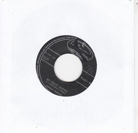 Johnny Preston - Running bear + My heart knows (Vinylsingle)