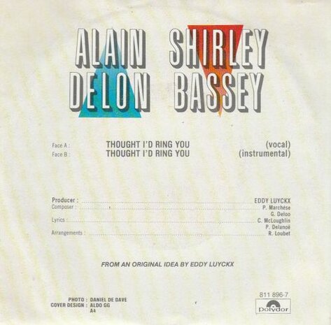 Shirley Bassey & Al Corley - Thought i'd ring you + (instr.) (Vinylsingle)