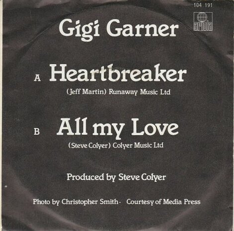 Gigi Garner - Heartbreaker + All My Love (Vinylsingle)