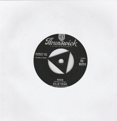 Kalin Twins - When + Three o'clock thrill (Vinylsingle)