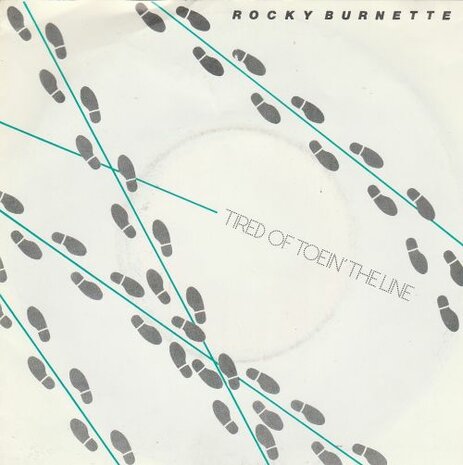 Rocky Burnette - Tired of toein'the line + Clowns from outer space (Vinylsingle)